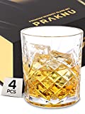 Juego de 4 vasos de whisky de cristal de 300 ml - con caja de regalo - Vaso de whisky para regalar
